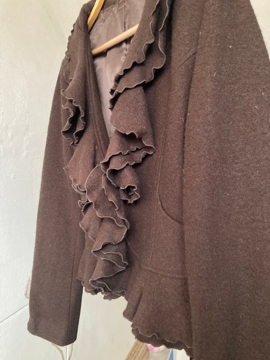 에스닉 브라운 러플 자켓 상품이미지4