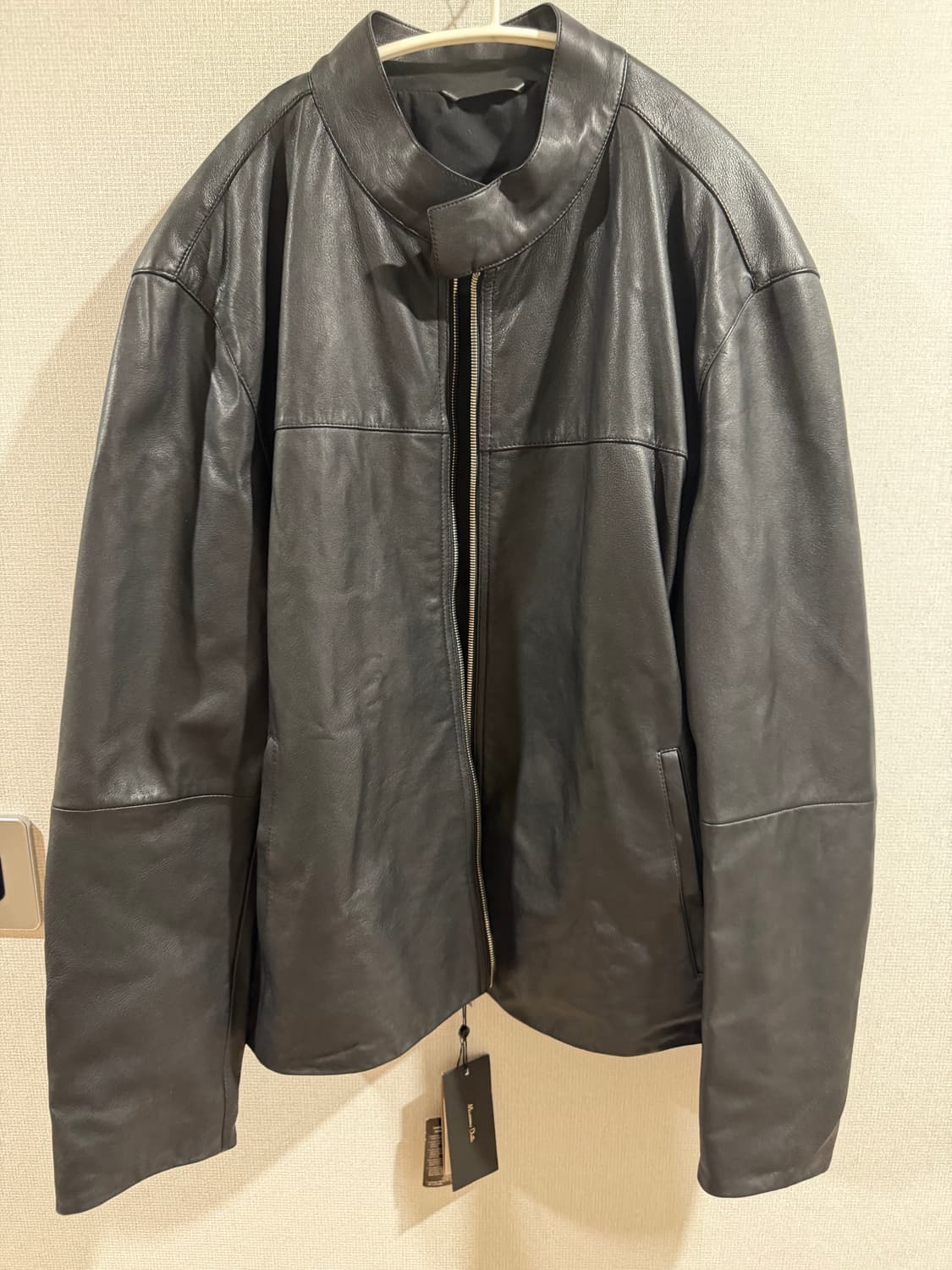 마시모두띠 남성 블랙 양가죽 자켓 상품이미지2