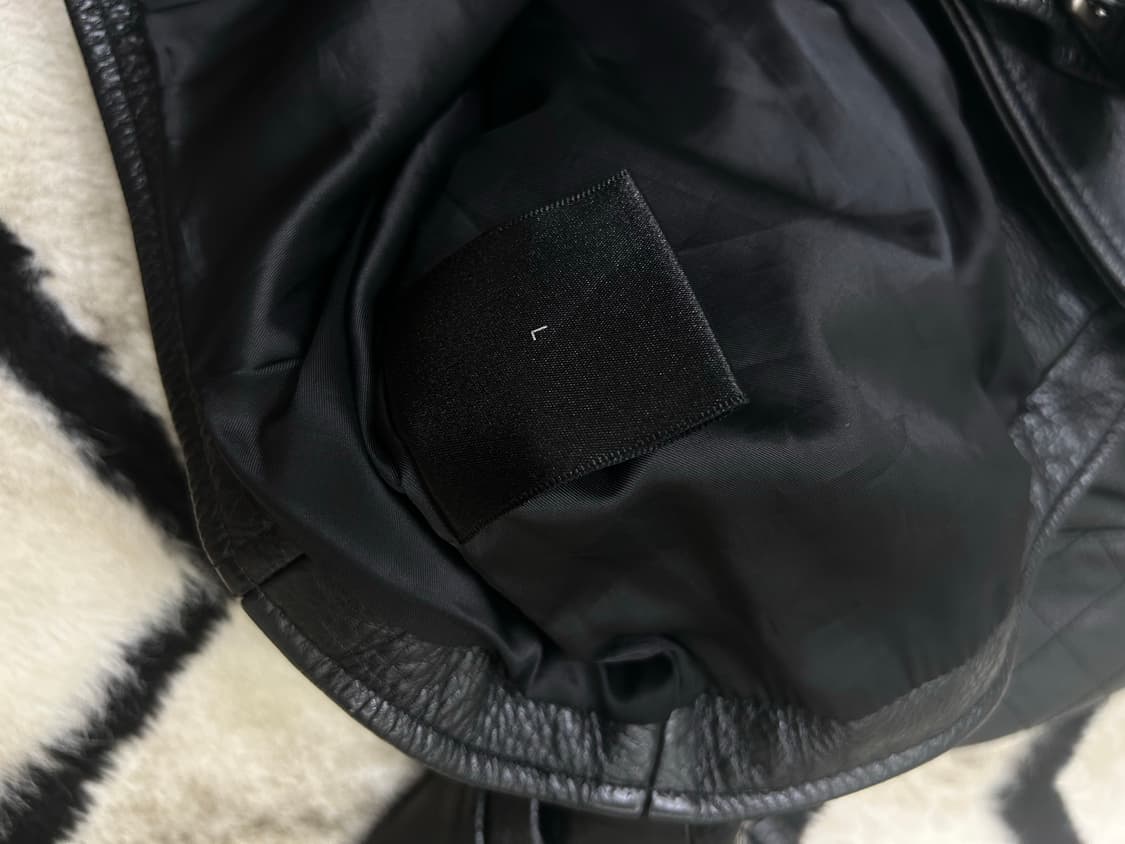 [L]비바스튜디오 레더 라이더 자켓/블랙 상품이미지5