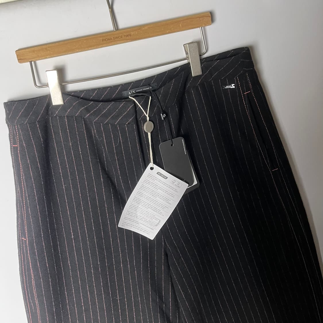 [A/X] 아르마니 익스체인지 스트라이프 절개 울팬츠 (새상품) 상품이미지2