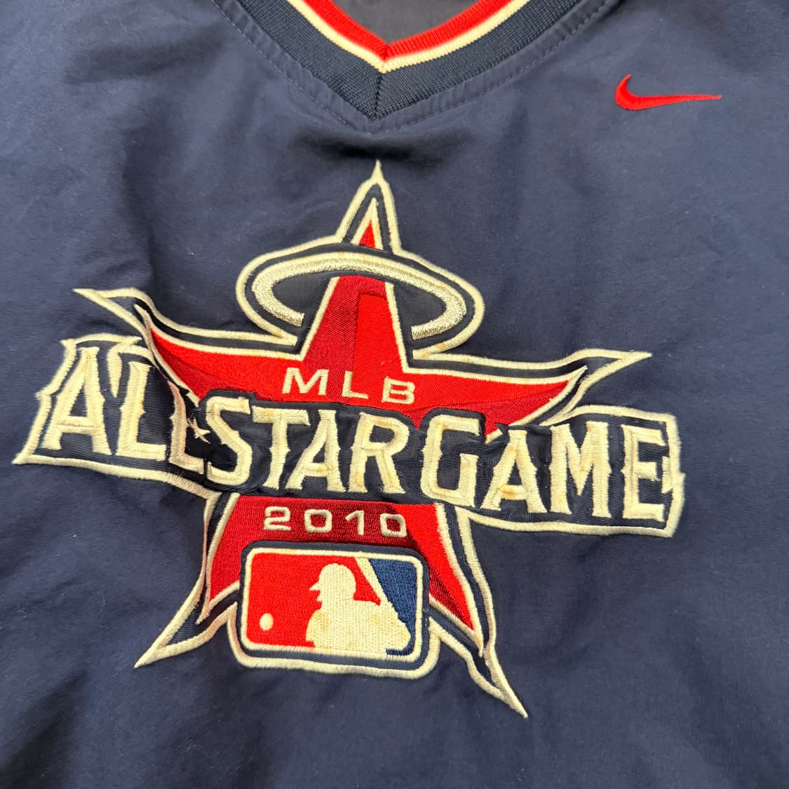 [ 정품/M ] 나이키 X MLB 스우시 올스타 브이넥 바람막이 웜업 상품이미지6