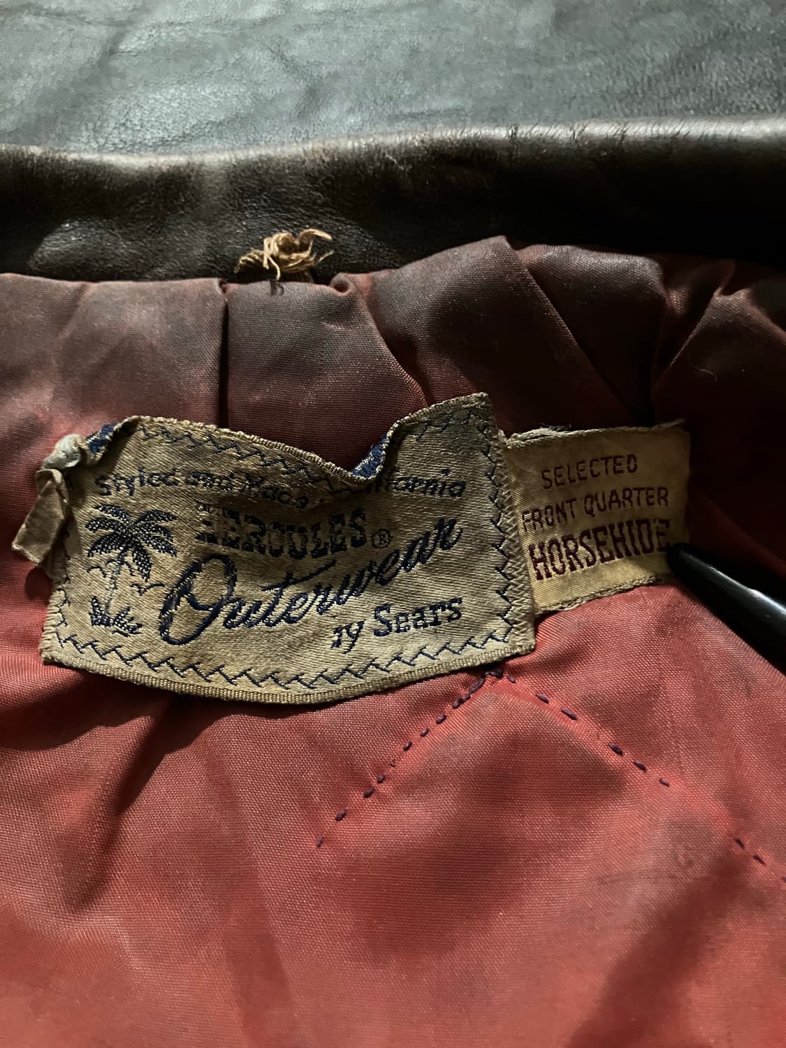 🇺🇸 40s HERCULES 허큘리스 홀스하이드 A-2 자켓 상품이미지5