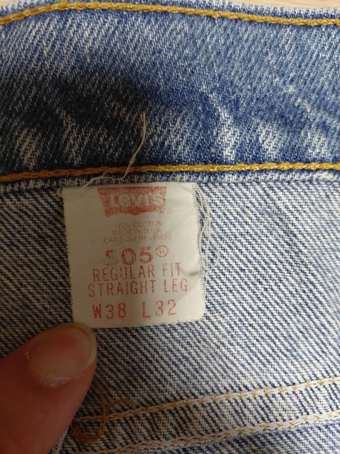 리바이스 505 오랜지탭 38/32 상품이미지3