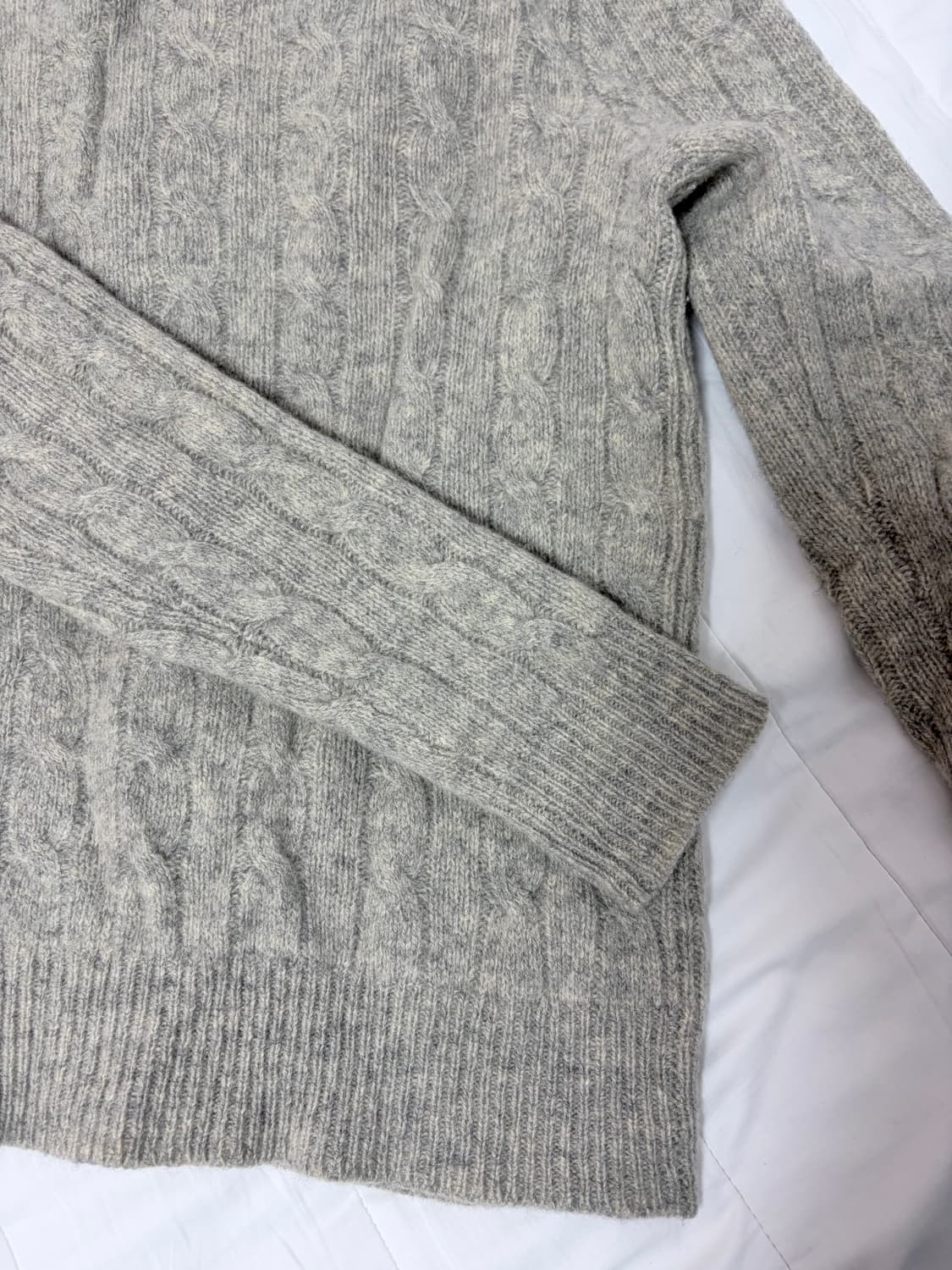 폴로 랄프로렌 캐시미어 니트가디건 S 정품 라이트 그레이 상품이미지3