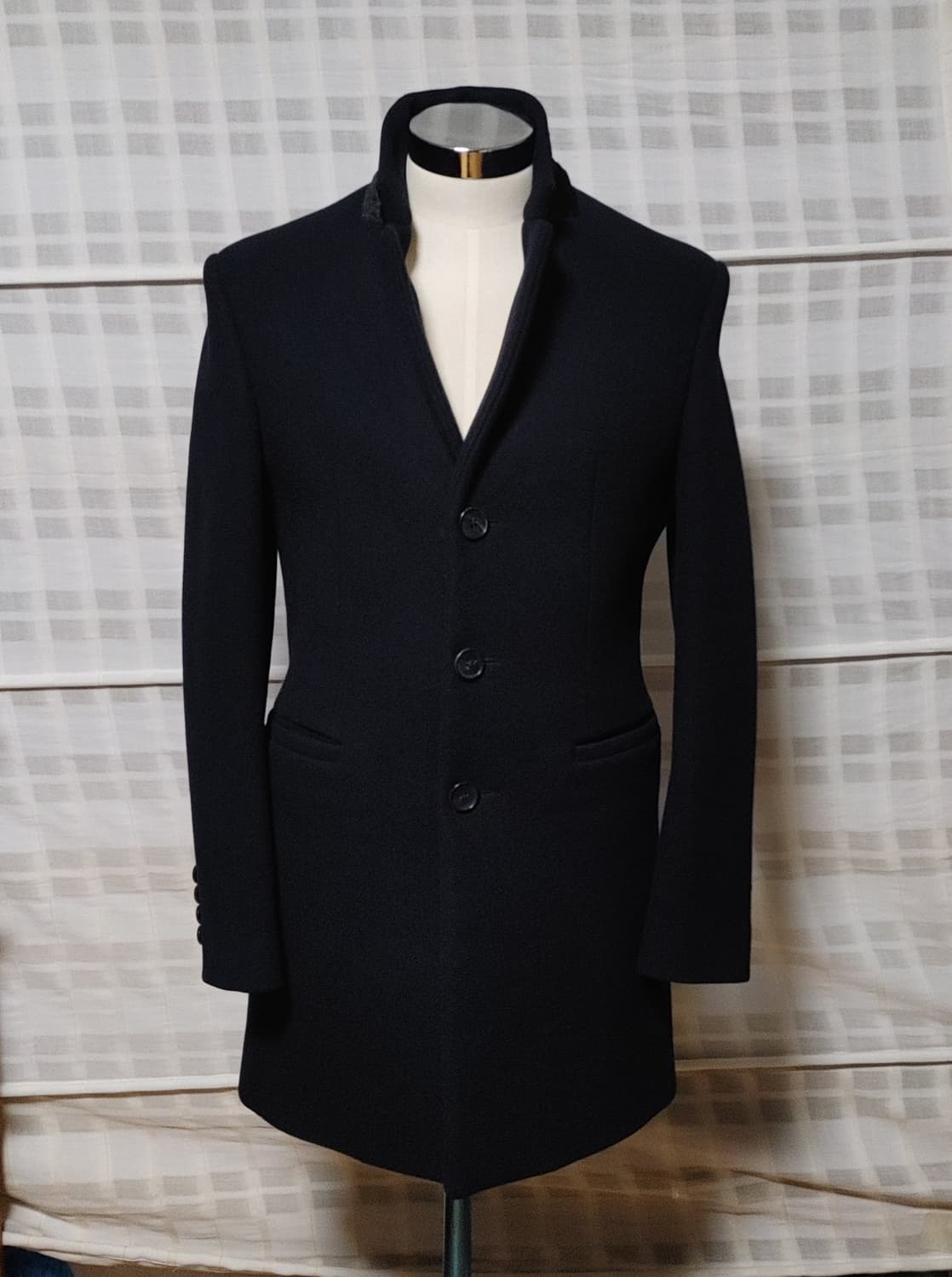 (한섬) 시스템 옴므 다크네이비 코트 95 / 캐시미어 블렌디드 상품이미지4