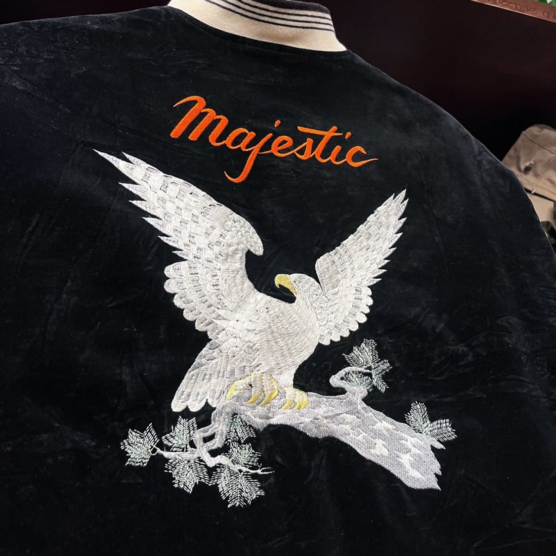 90s yessure 오리엔탈 벨루어 스카잔 수베니어 자켓 N430 상품이미지6