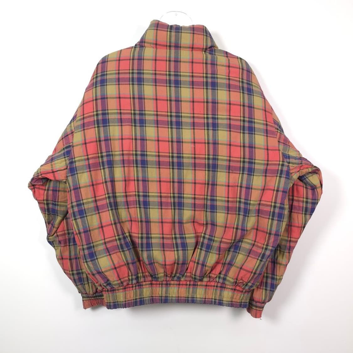 아식스 90s 올드스쿨 타탄체크 리버시블 덕다운 패딩 L 상품이미지4