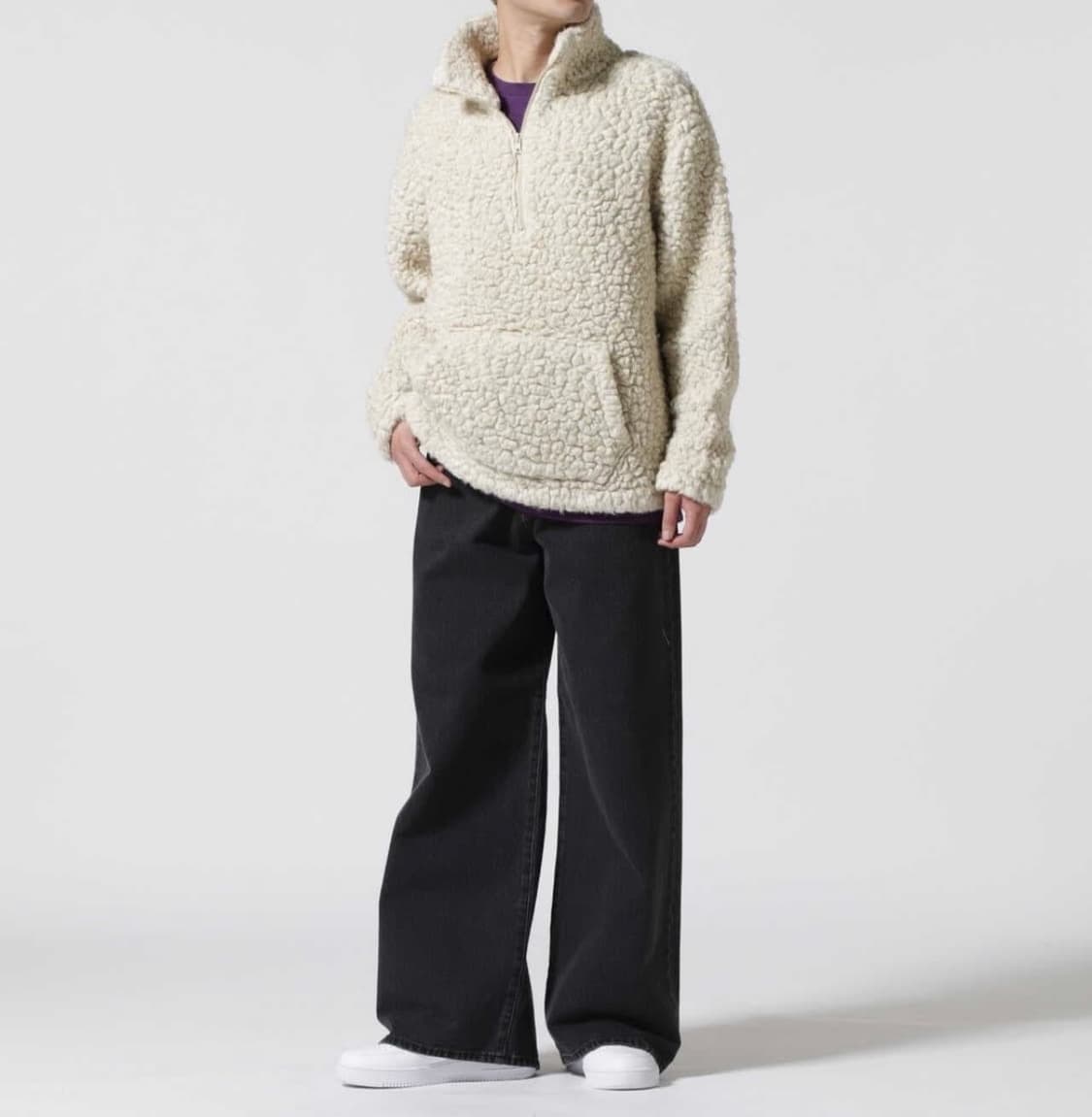 (M) ERL 이알엘 플리스 하프 집업  상품이미지8