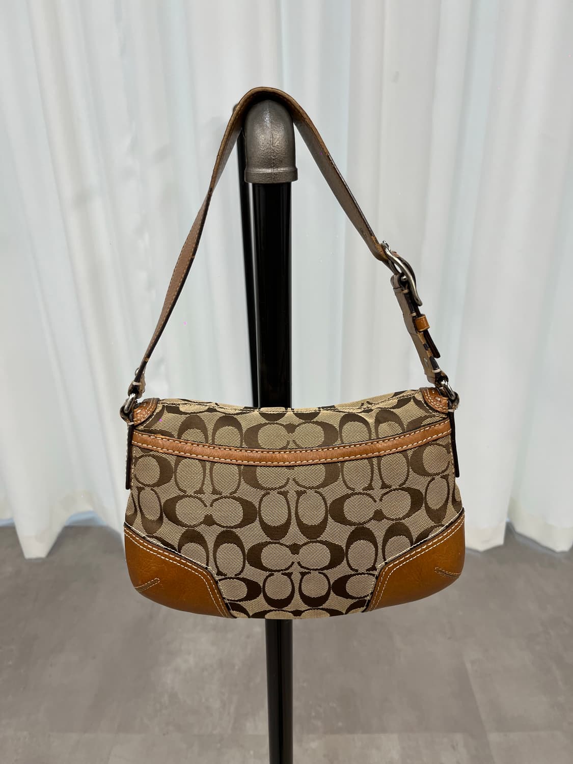 Orange Brown Coach Shoulder Bag 상품이미지9