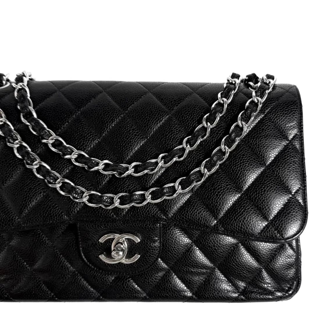 샤넬 캐비어 클래식 플랩백 라지 내장칩 A58600 상품이미지3
