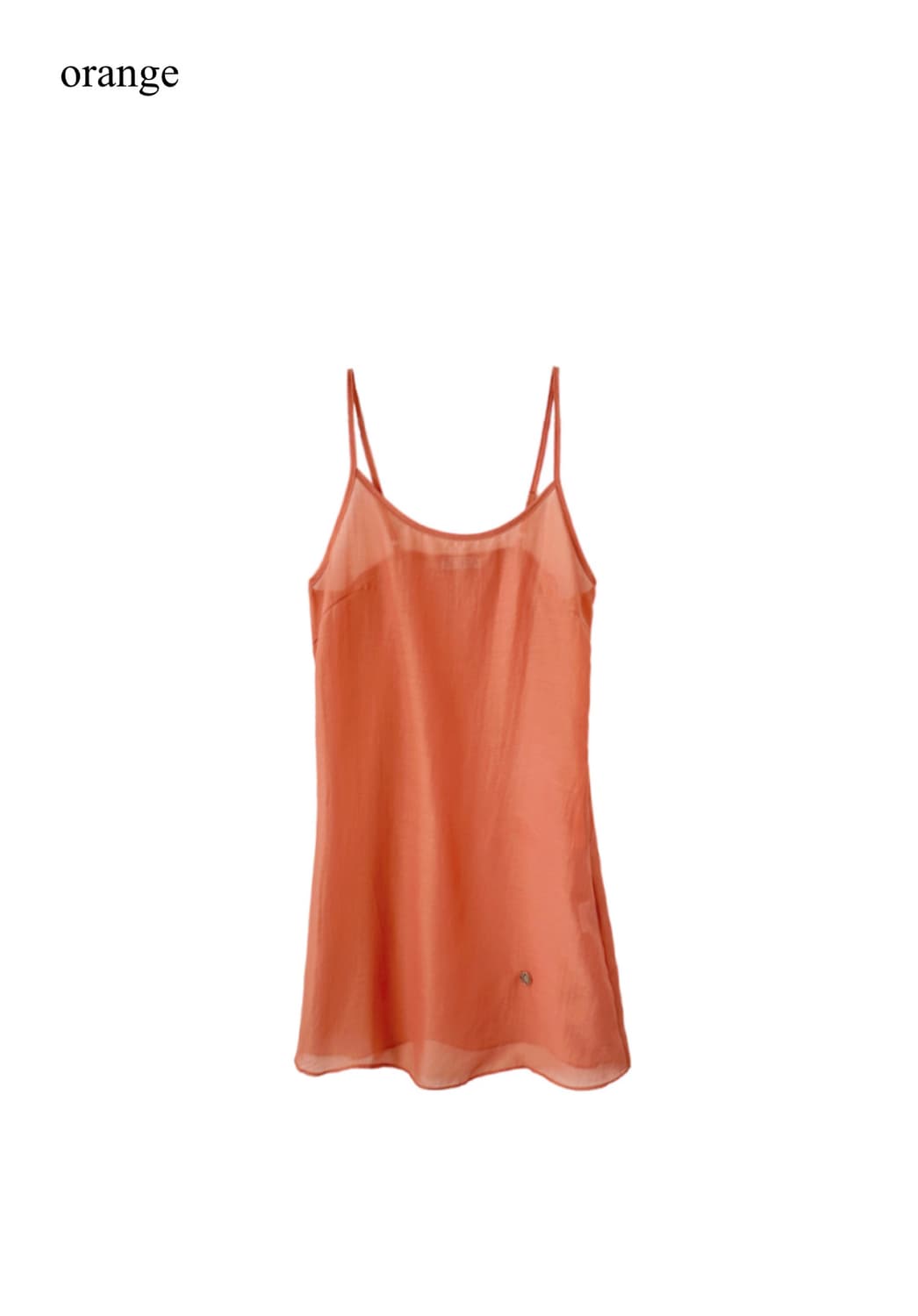 Seethrough Layered Onepiece (Orange) 상품이미지4