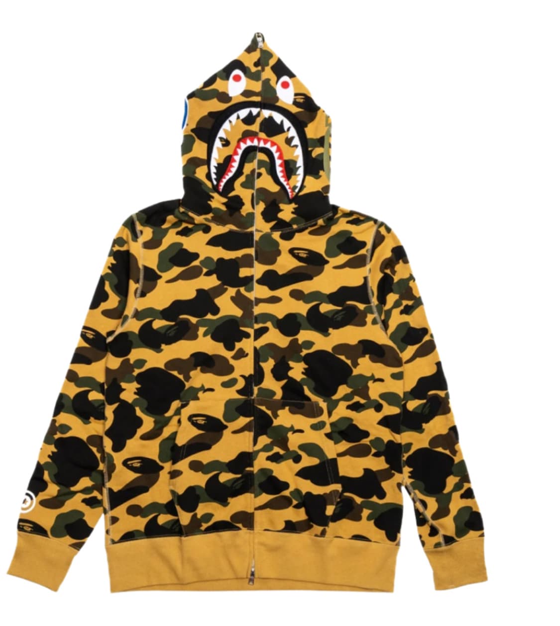 베이프 후드집업 퍼스트카모 옐로우 황계 xl 급처 상품이미지1