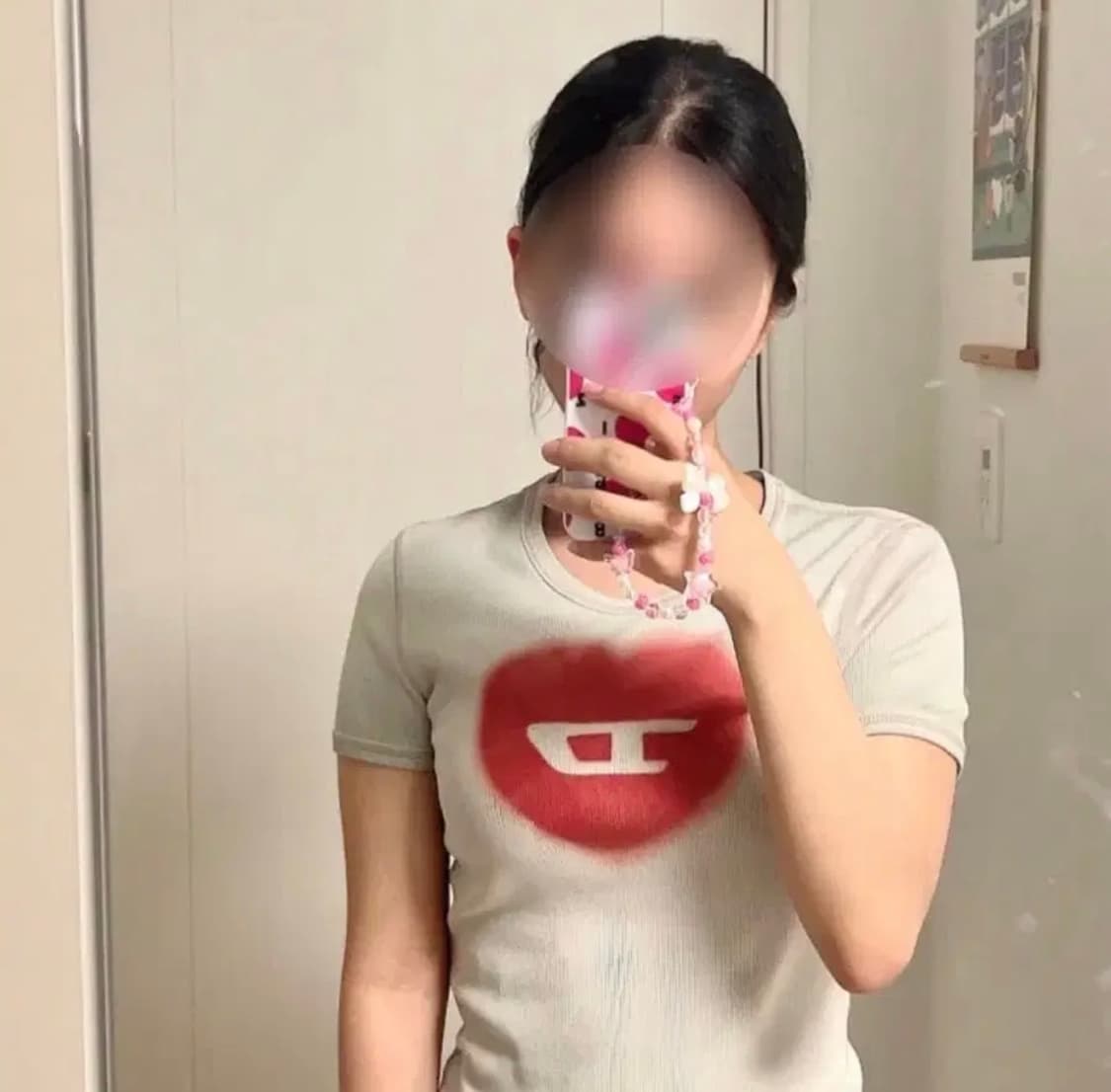 디젤 여성 하트반팔 새상품 스몰사이즈 상품이미지2