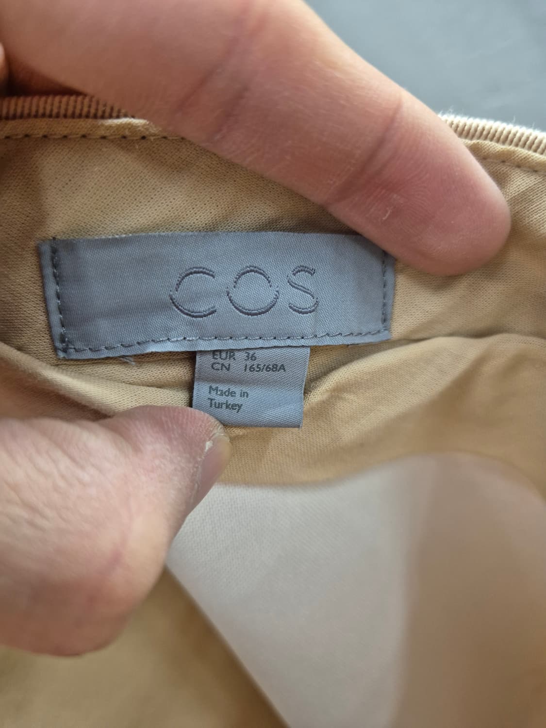 COS 베이지 롱스커트  상품이미지4