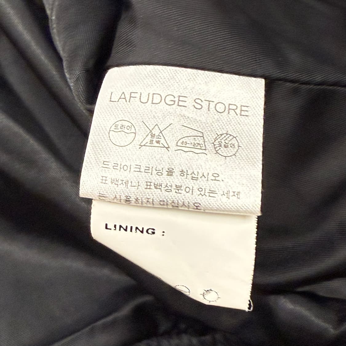 [정품/L] 라푸지스토어 블랙 리얼레더자켓 b8 상품이미지6