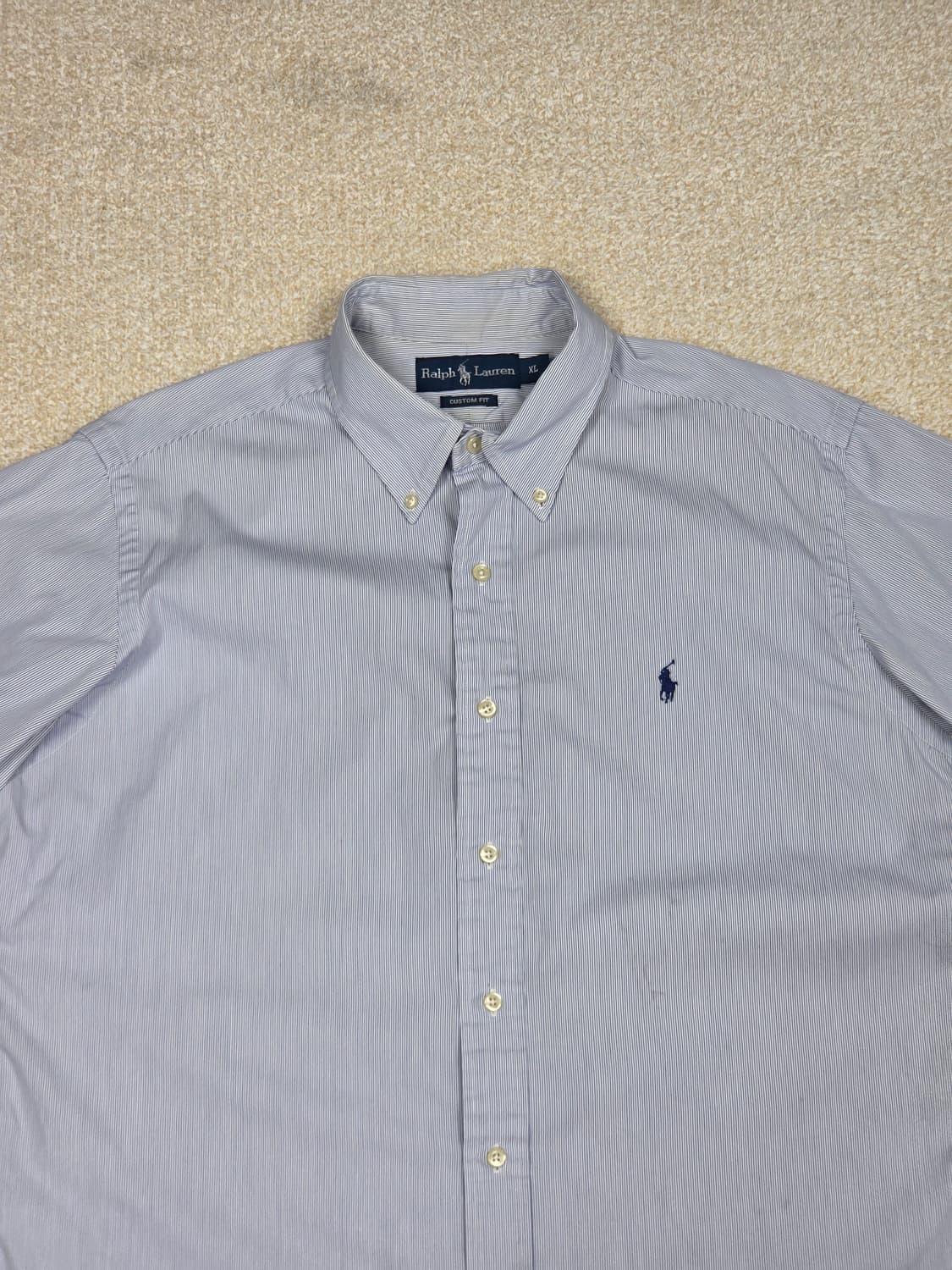 [폴로 랄프로렌] 커스텀핏 핀 스트라이프 반팔 셔츠 | S00109 상품이미지2