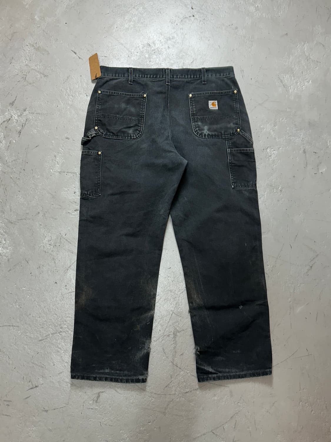 OG USA Made 칼하트 B01 더블니 블랙 칼하트 썩블니 워크팬츠 상품이미지4