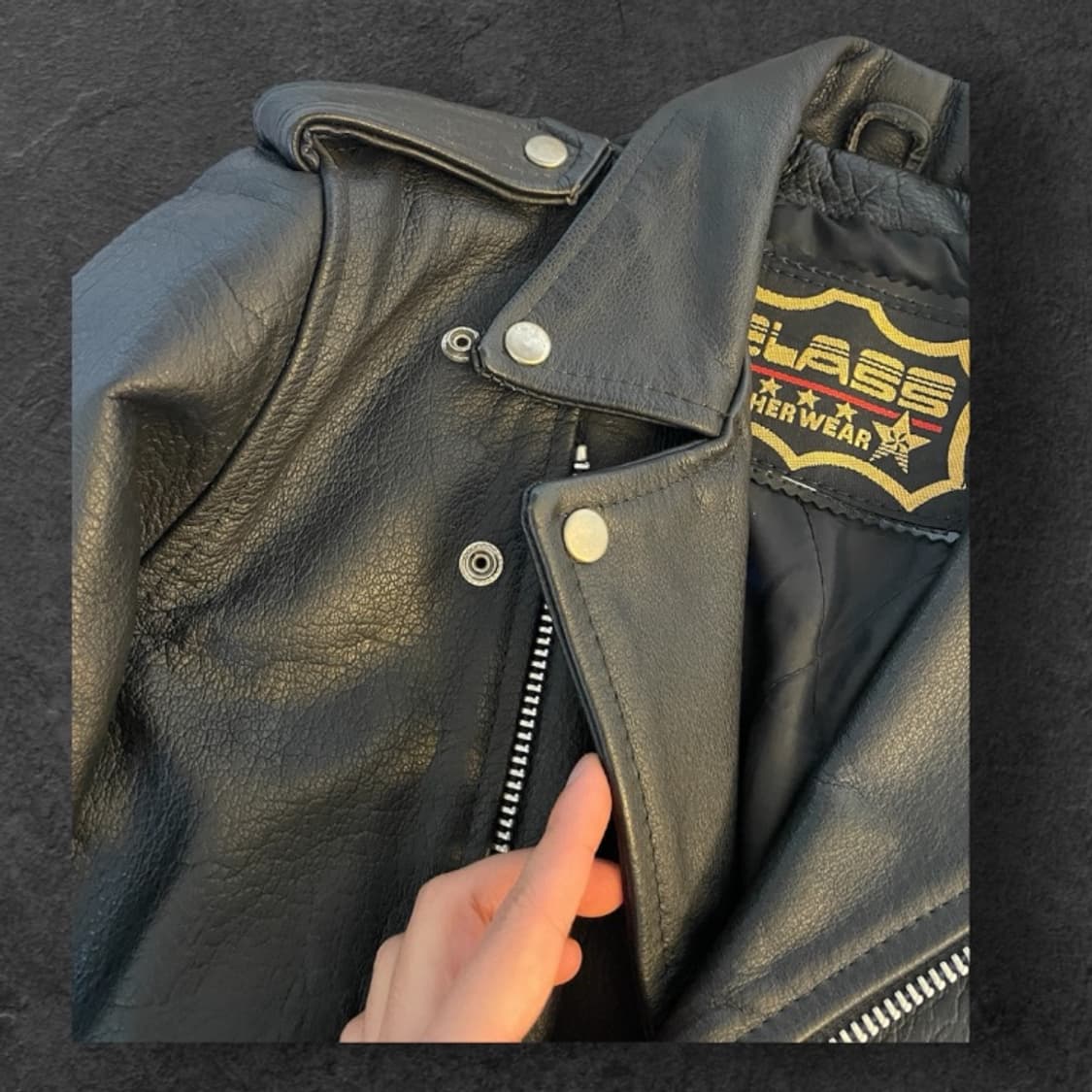 ELASS LEATHER JACKET 더블라이더자켓 상품이미지3