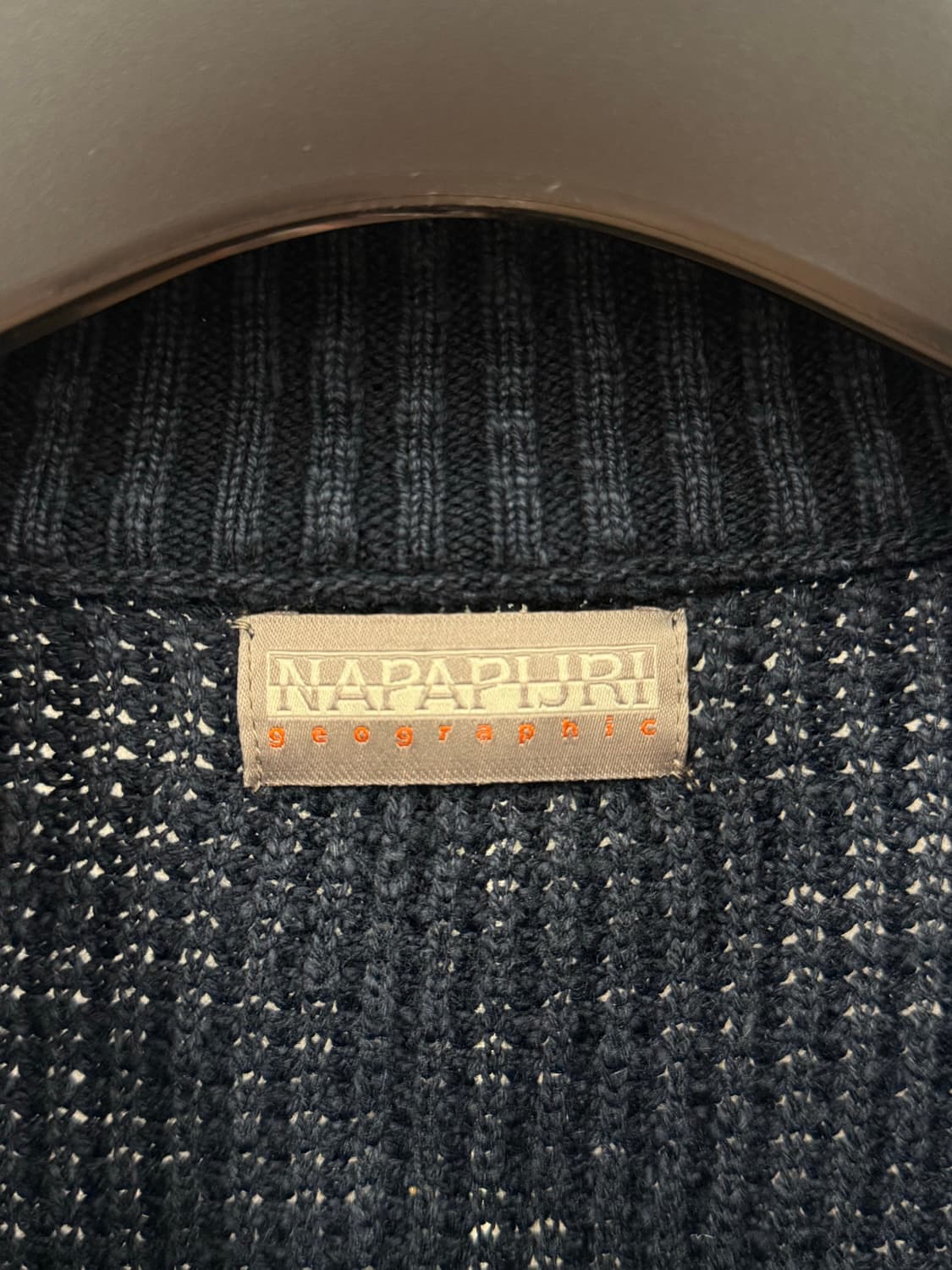 NAPAPIJRI 나파피리 원포켓 니트 가디건 네이비 100  상품이미지7