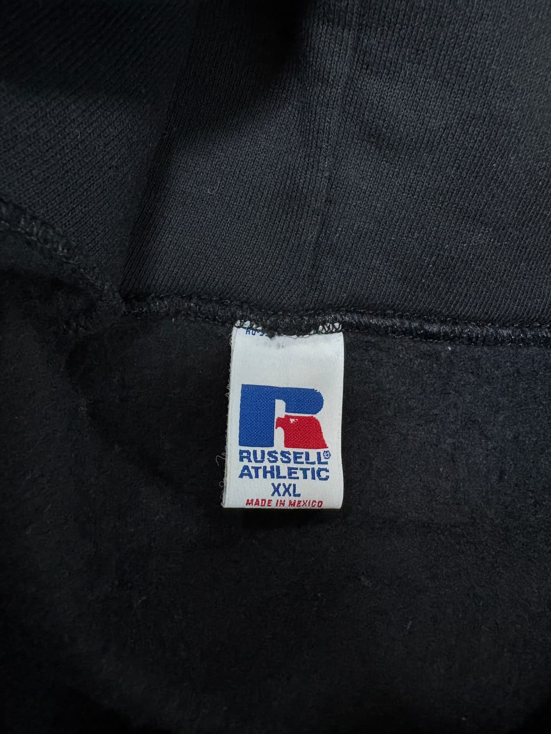 90s 러셀 후드집업 블랙 xxl 상품이미지7