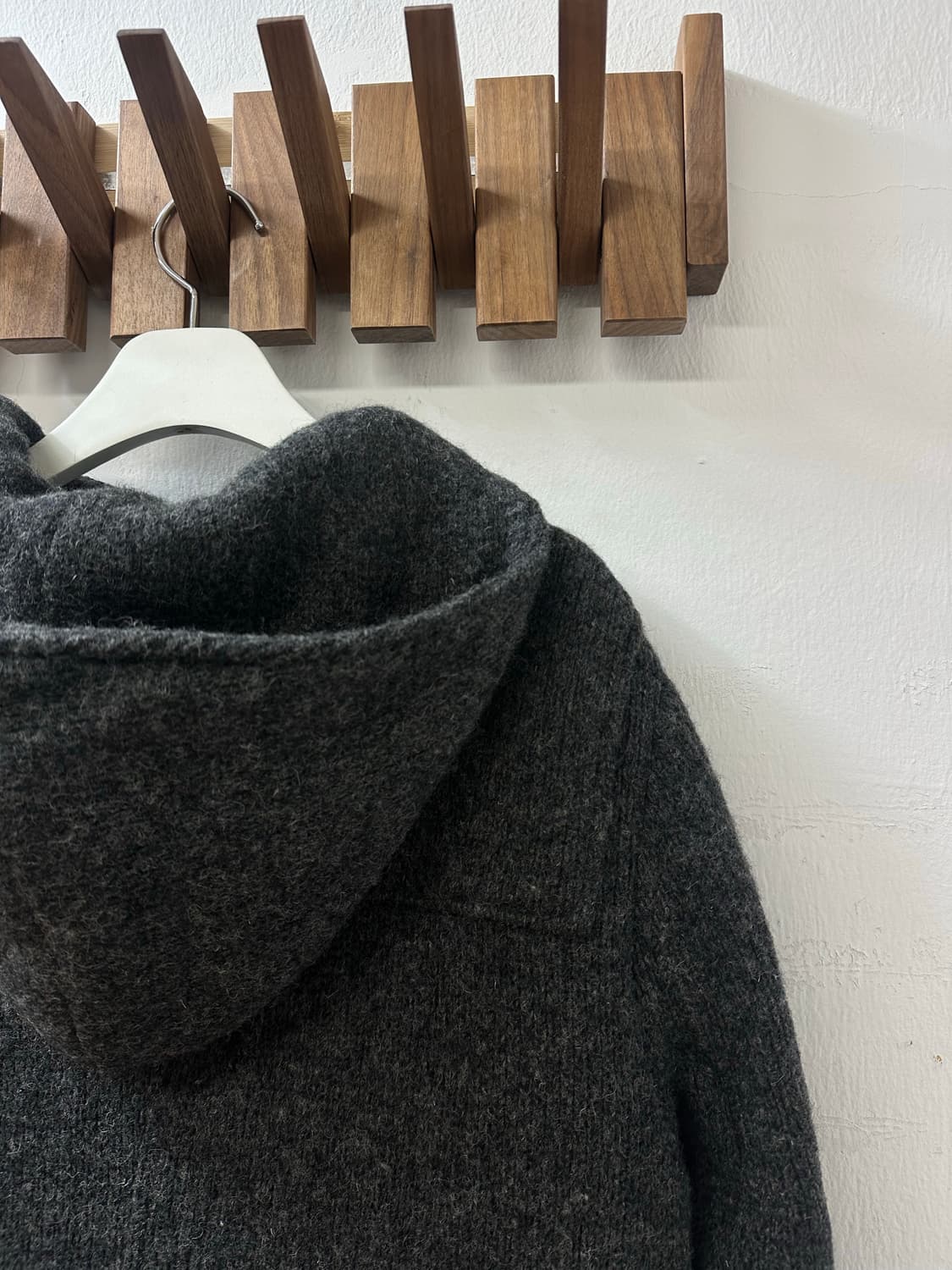 일본빈티지 JOURNAL STANDARD 울 100% 후드 더플 코트 상품이미지6