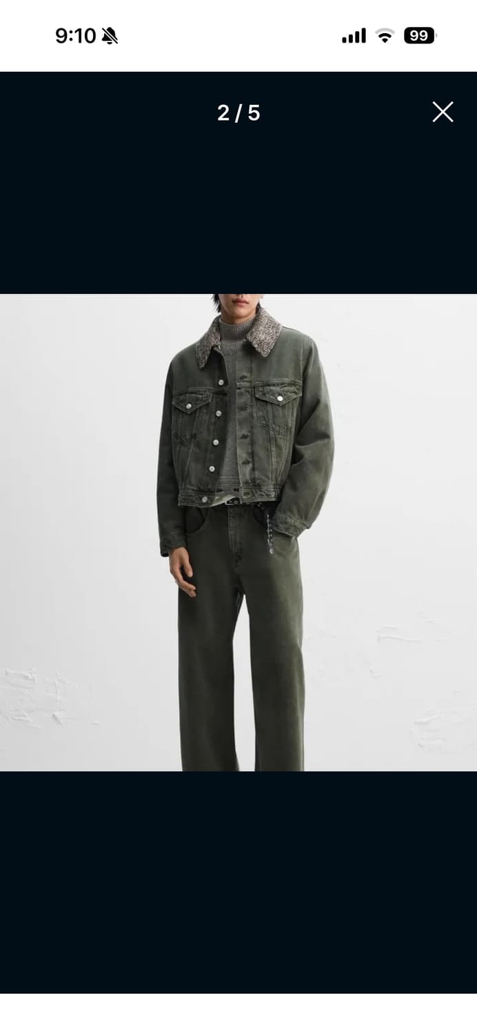 자라 나누시카 와이드 레그 진 40 상품이미지2