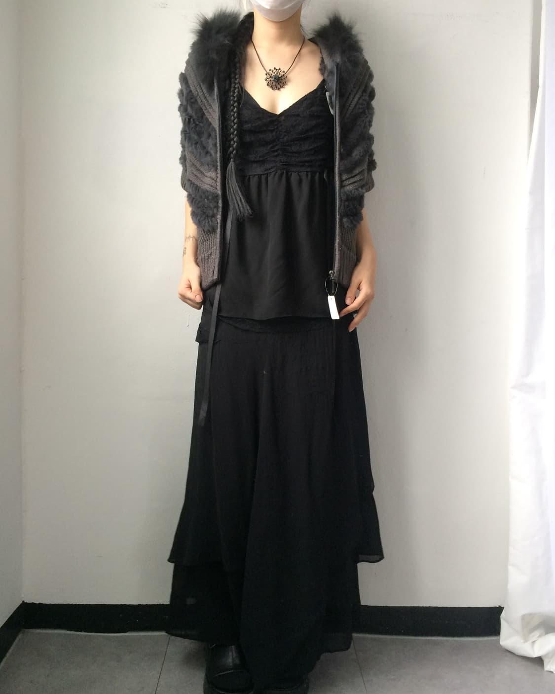 Fur layer hood zip up 상품이미지4