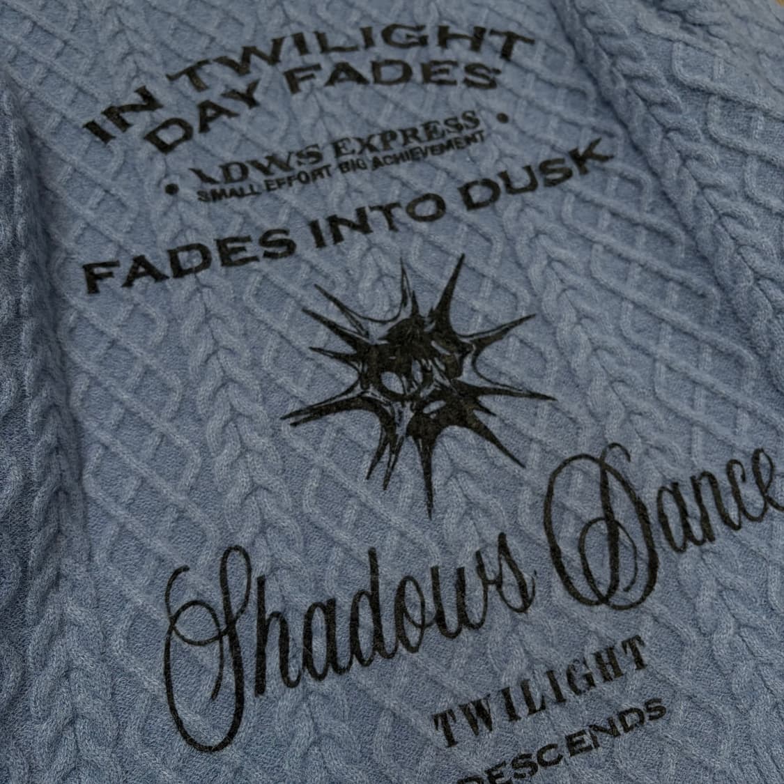 IDWS Dusky Day 아돈워너셀 케이블 프린트 니트  상품이미지3