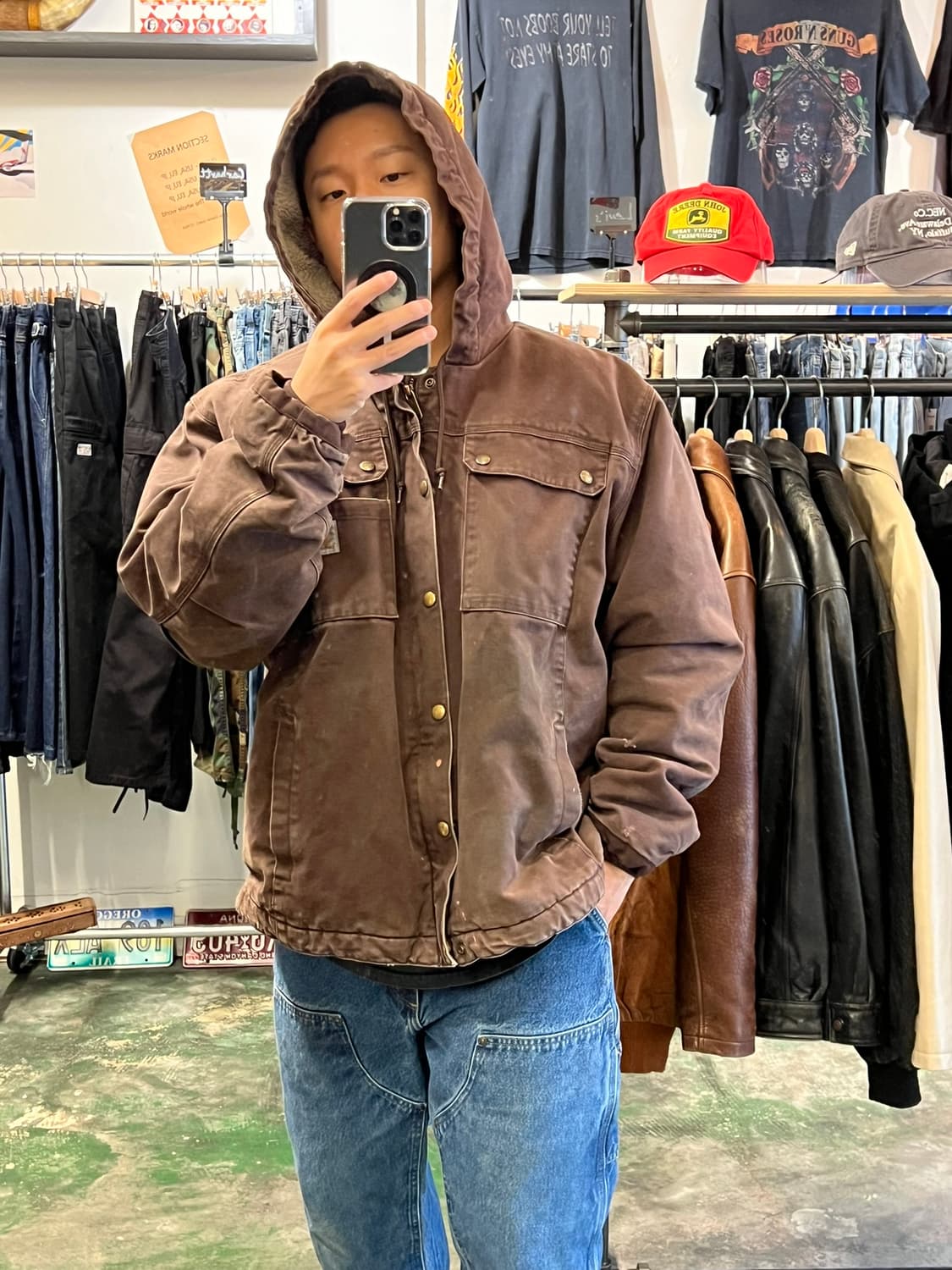 [XL] 칼하트 103826 DKB 바틀렛 쉐르파 라이닝 유틸리티 자켓 상품이미지4