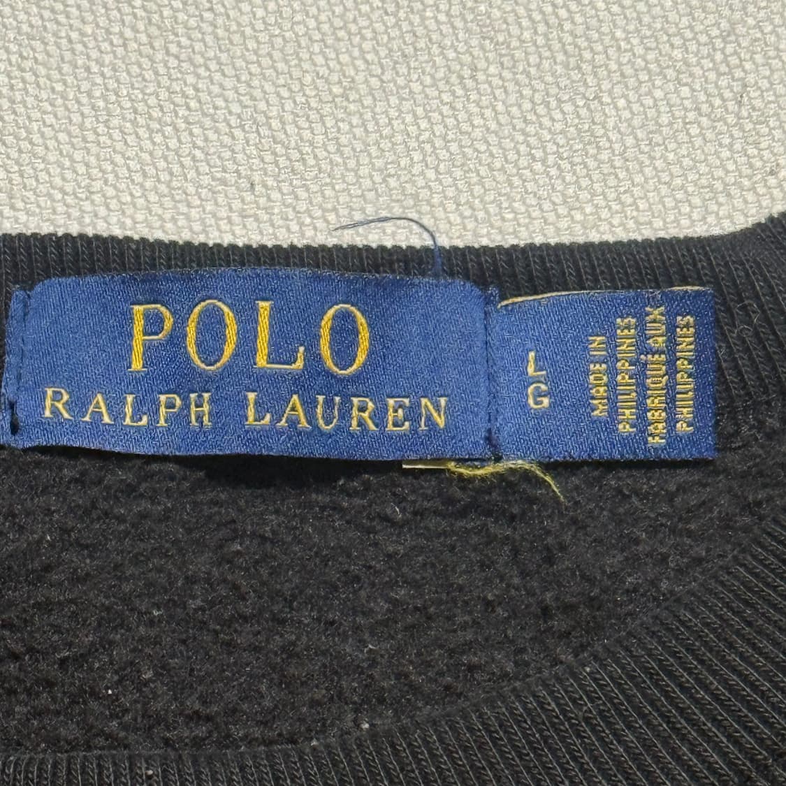 L 폴로랄프로렌 빅로고 블랙 맨투맨  상품이미지4