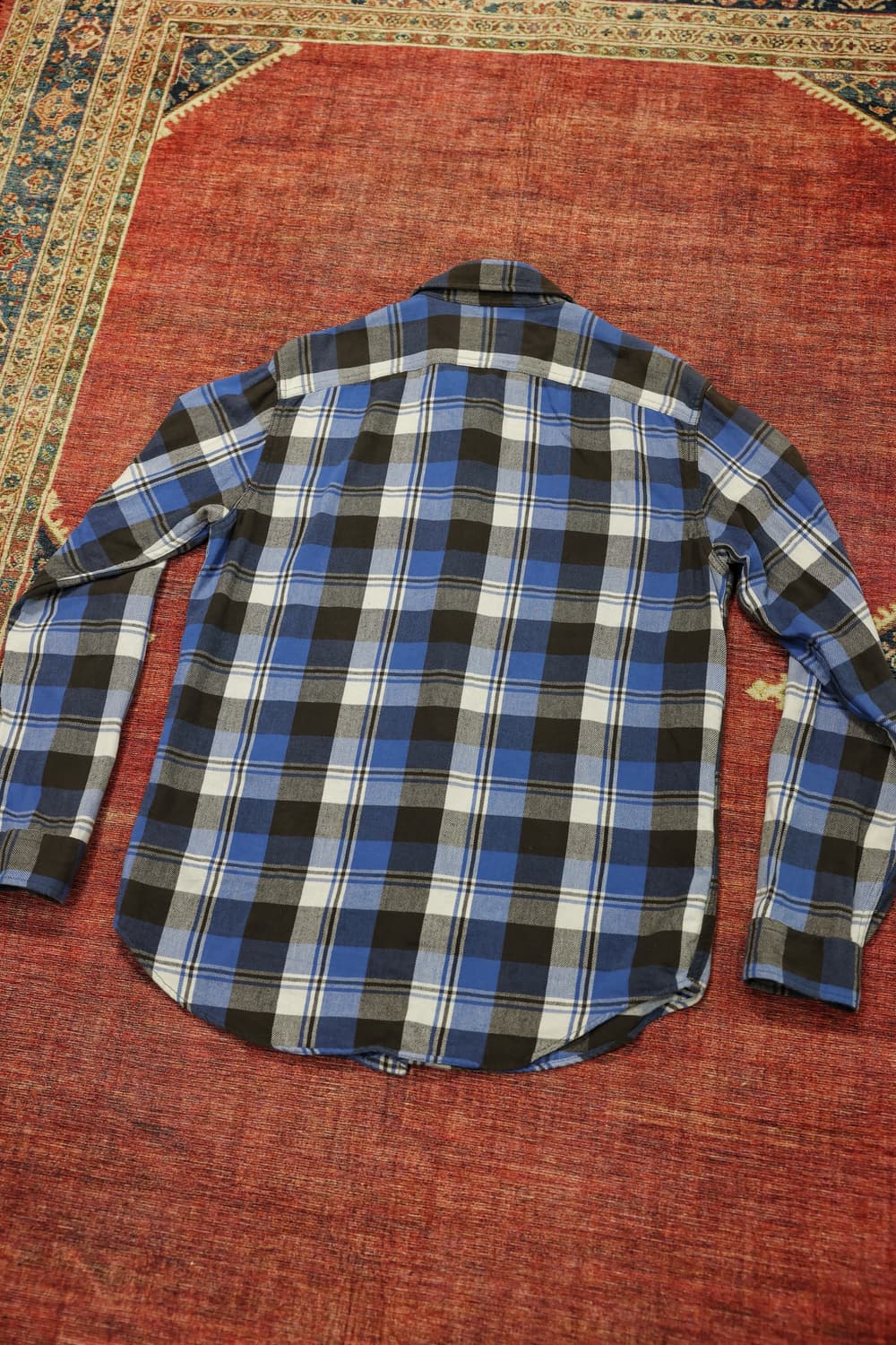 폴로랄프로렌 블루 플란넬 체크셔츠 판매 상품이미지10