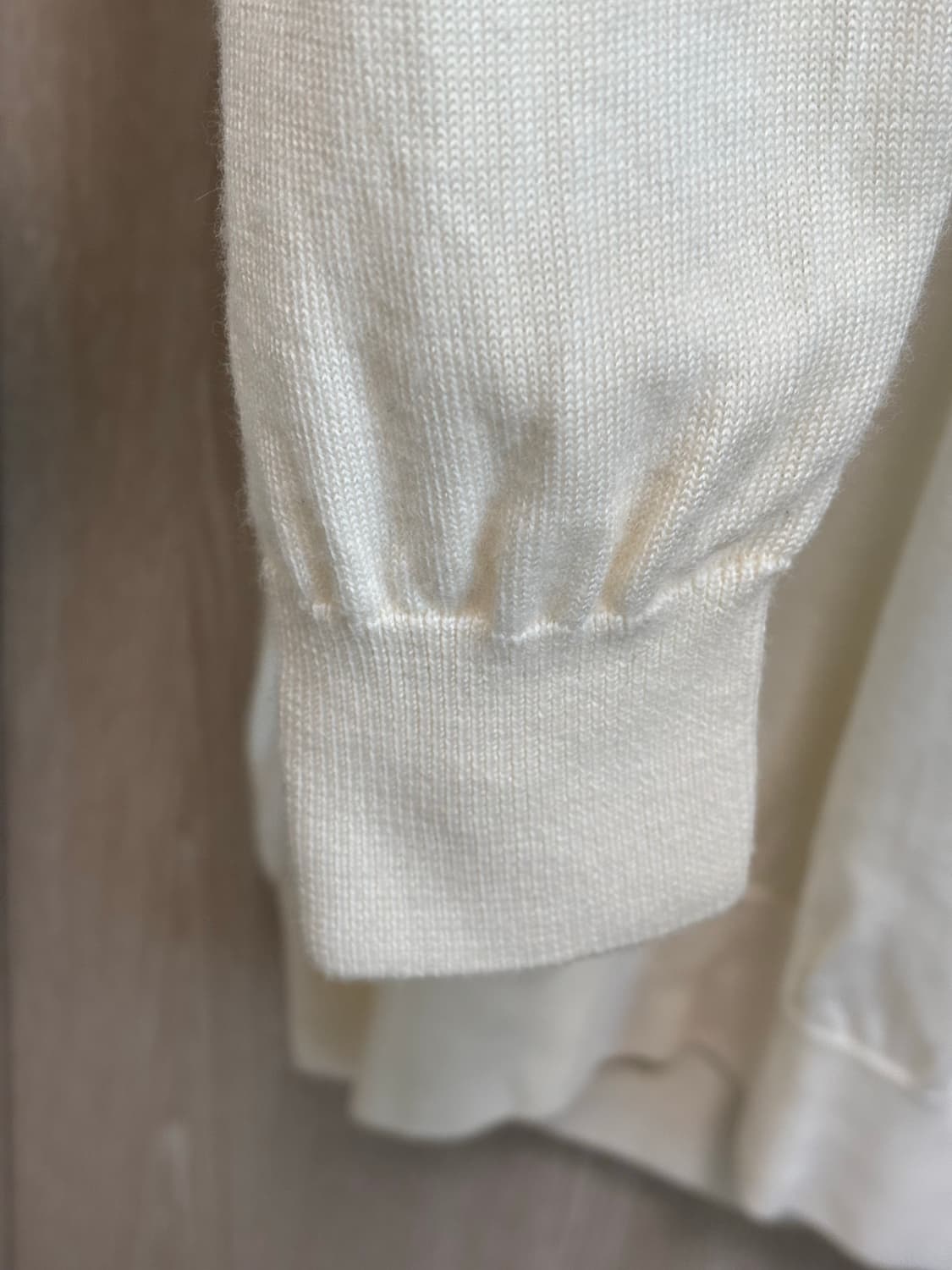 23FW미착용)수트서플라이 메리노울 니트XXL/110/오프화이트 상품이미지3