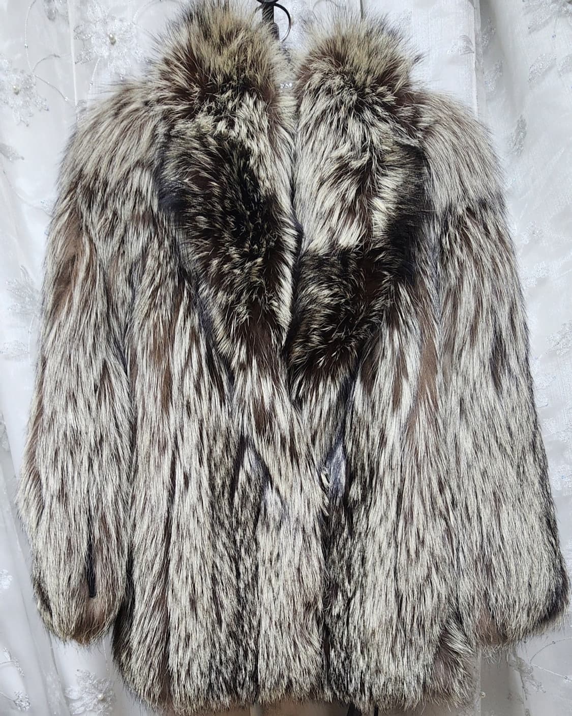 실버폭스 퍼 코트 상품이미지1