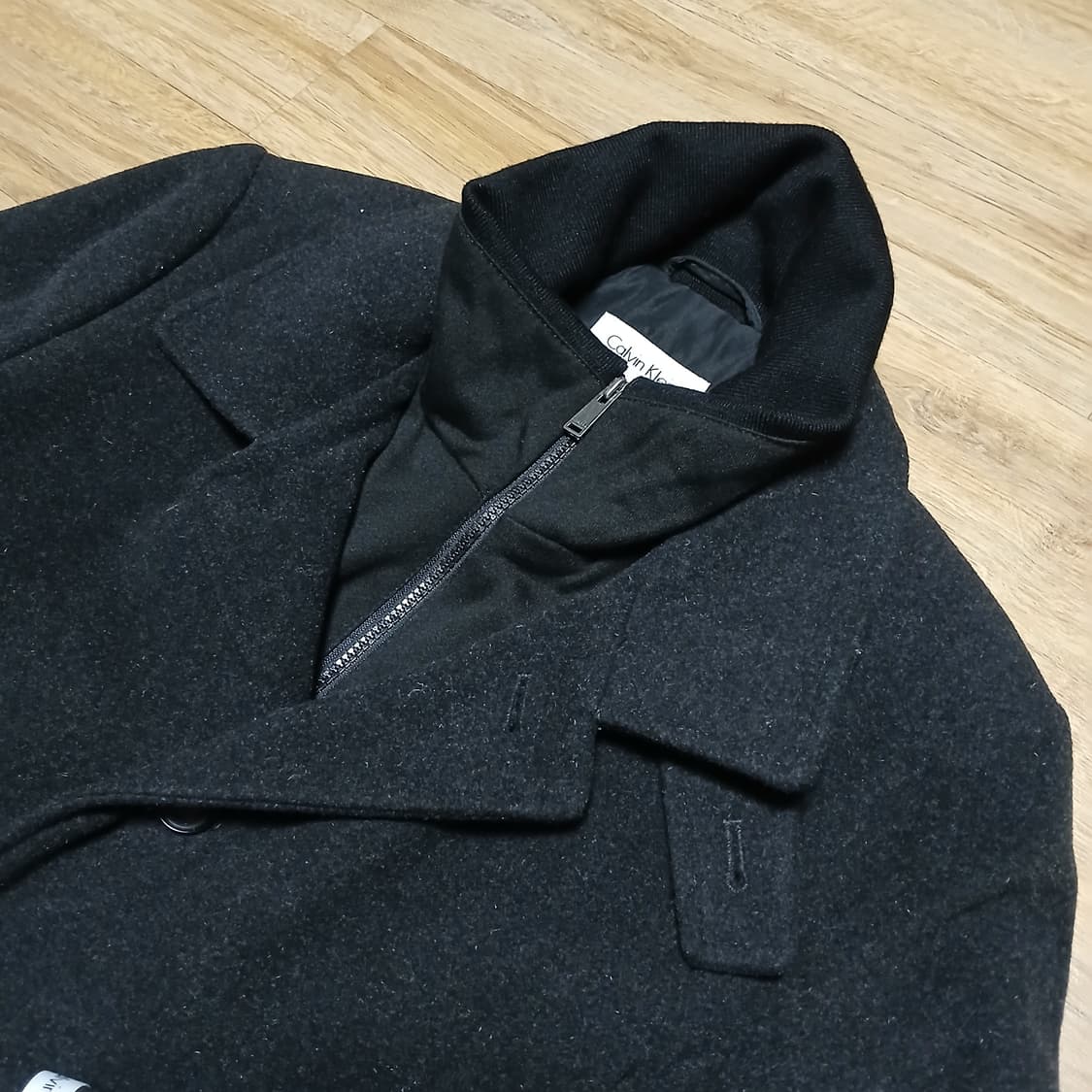 ck 캘빈클라인 모직 코트 집업 하프코트 자켓 상품이미지3