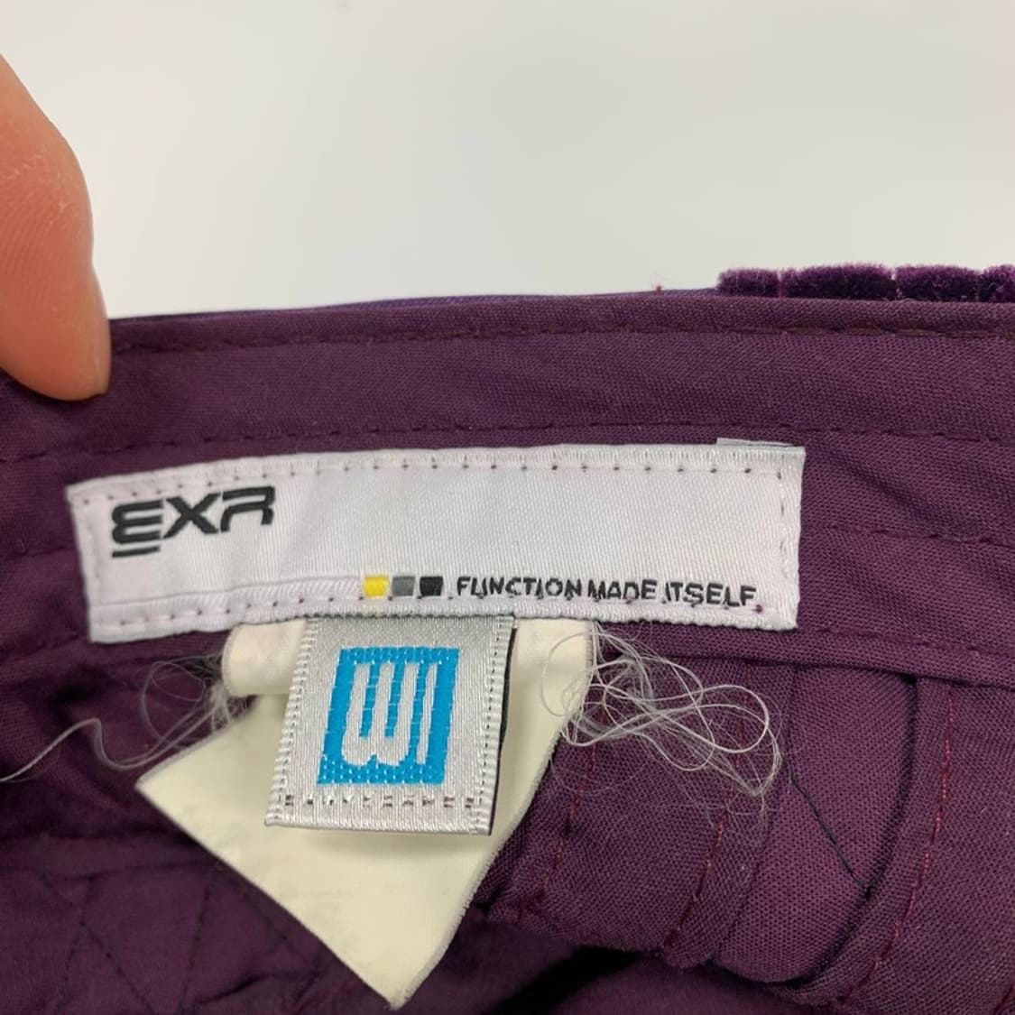 EXR 빈티지 퍼플 벨벳 큐빅 캡 상품이미지5