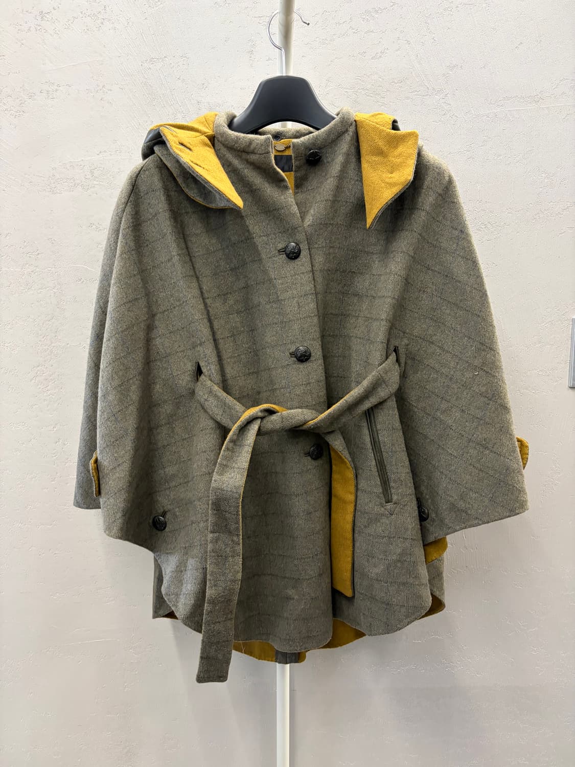 JILL STUART 울 케이프 후드 코트 free 상품이미지2