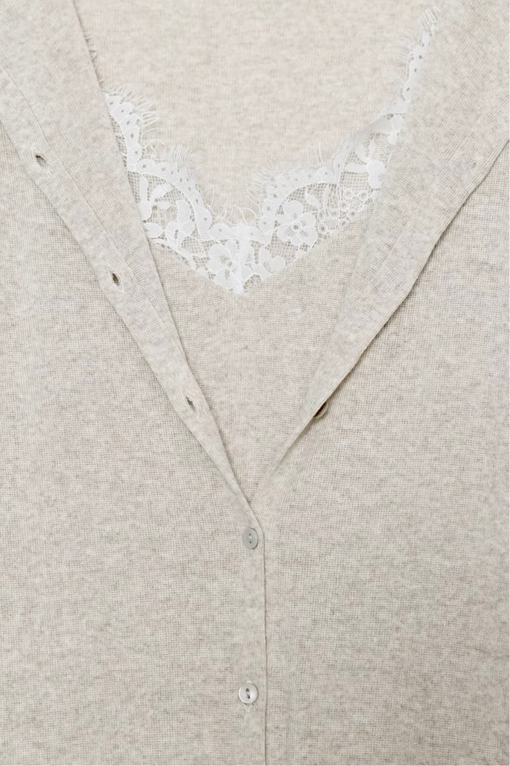 자라 레이스 콤비 탑 재킷 (샌드 그레이 /L 사이즈) 상품이미지3