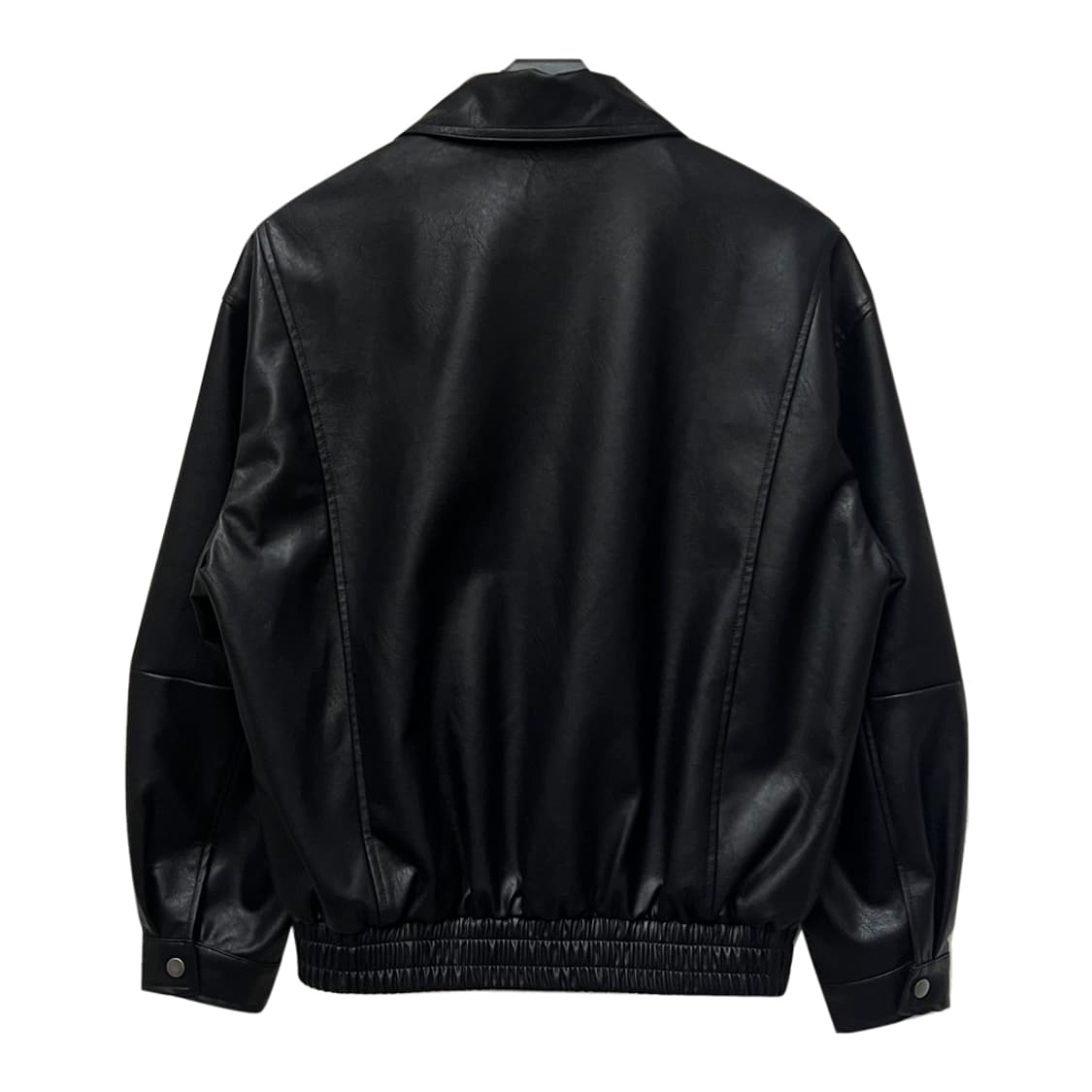 에드모어 헤일리 오버핏 블랙 레더 자켓 FREE 상품이미지2