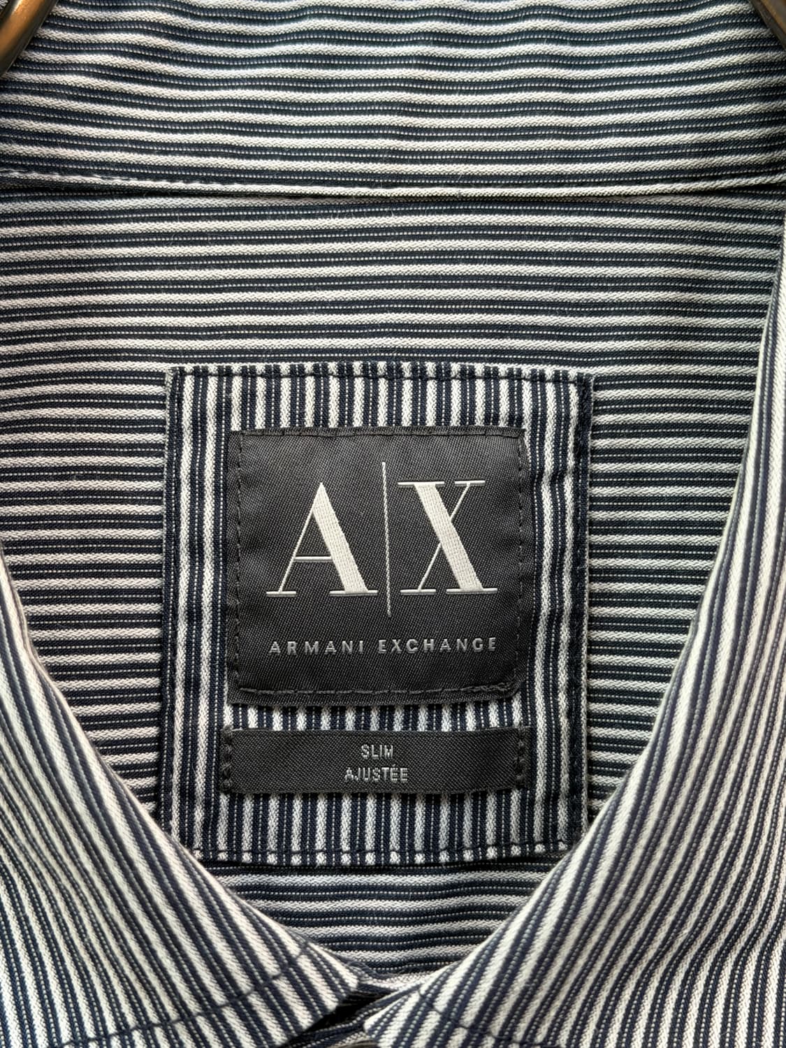 Armani Exchange 스트라이프 슬림 셔츠 M 상품이미지2