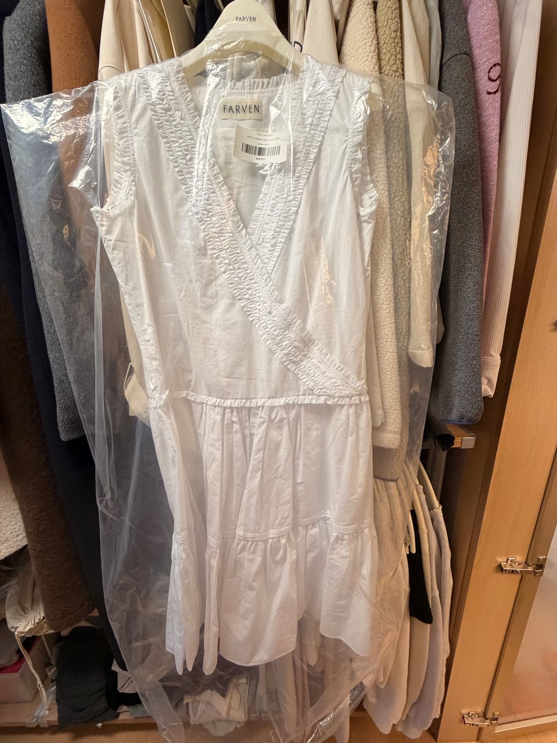 FARVEN 파르벵 셔링 랩 원피스 HEAVY SHIRRING WRAP  상품이미지3