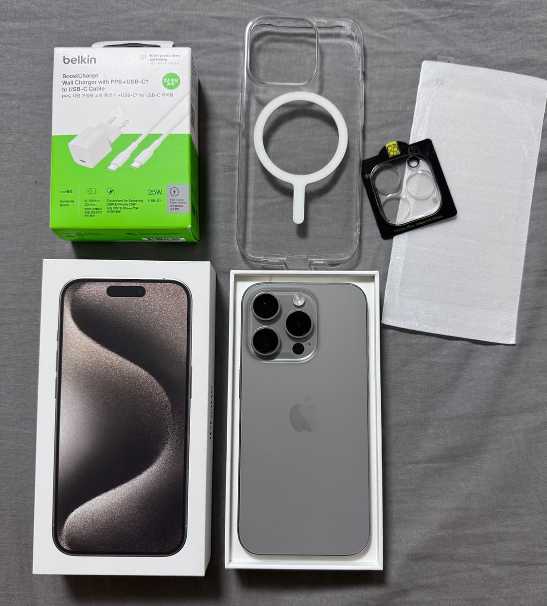 (SS급) 아이폰 15 프로 256GB 네츄럴 티타늄 상품이미지1
