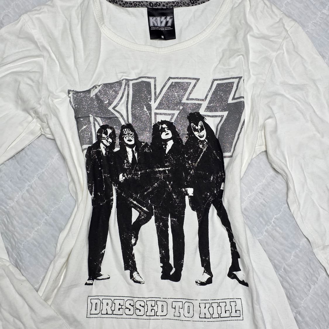 USA 빈티지) 1975 KISS 헤비메탈 y2k 락밴드st 시크티셔츠 상품이미지2