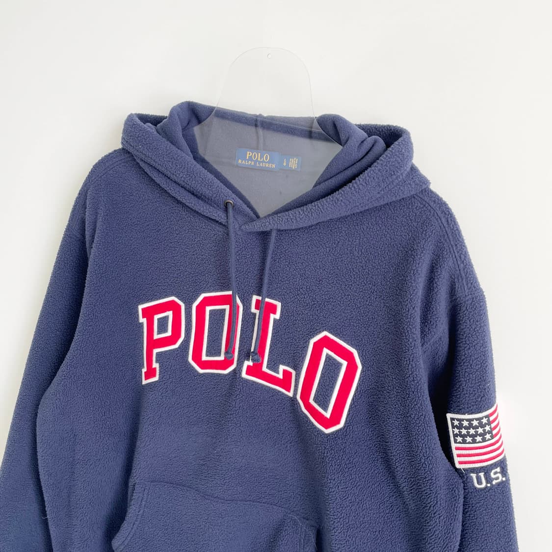 F2 폴로랄프로렌 성조기 네이비 플리스 후디 100-105사이즈 상품이미지2
