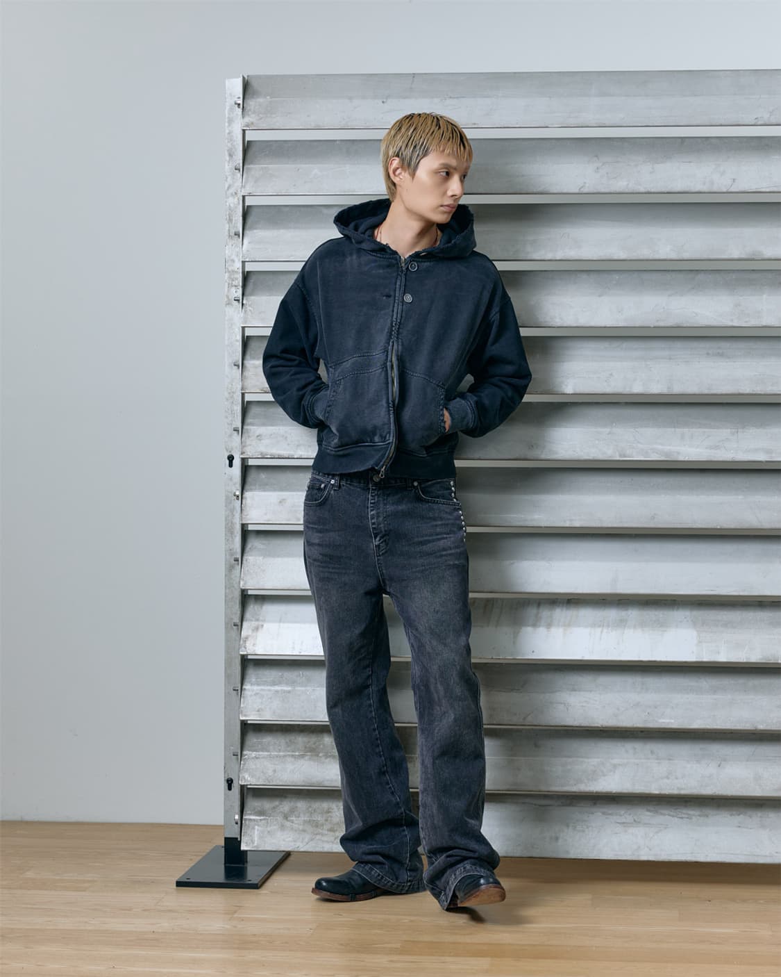 WESKEN 웨스켄 WASHED 후드집업 상품이미지3