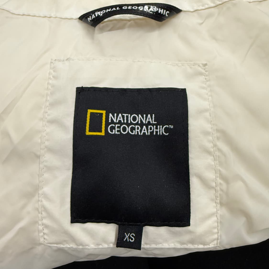 [정품/XS] 내셔널지오그래픽 화이트 패딩 자켓 b17 상품이미지5