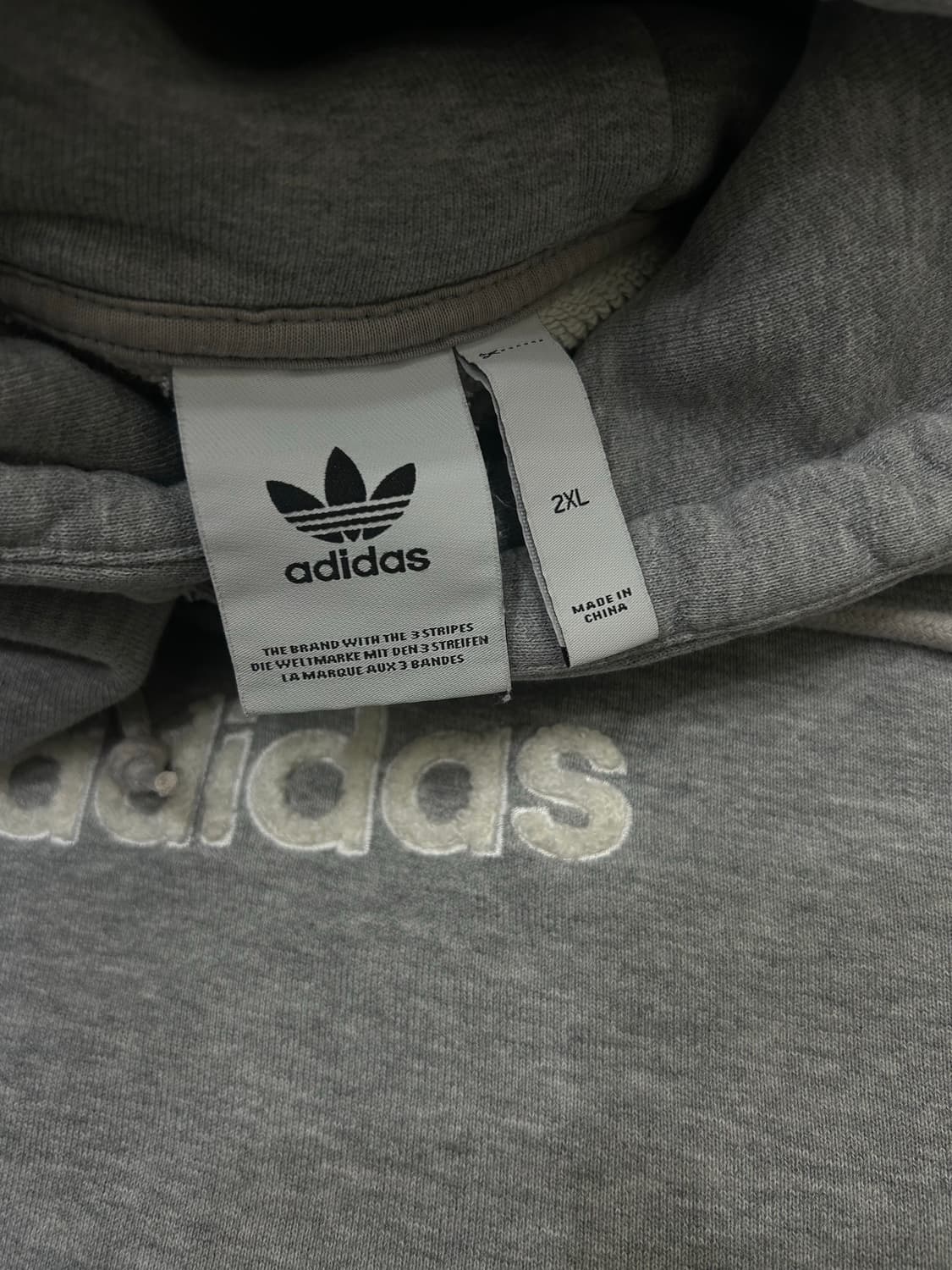 [실측XL]아디다스 아디컬러 후드/그레이/약기모 상품이미지7