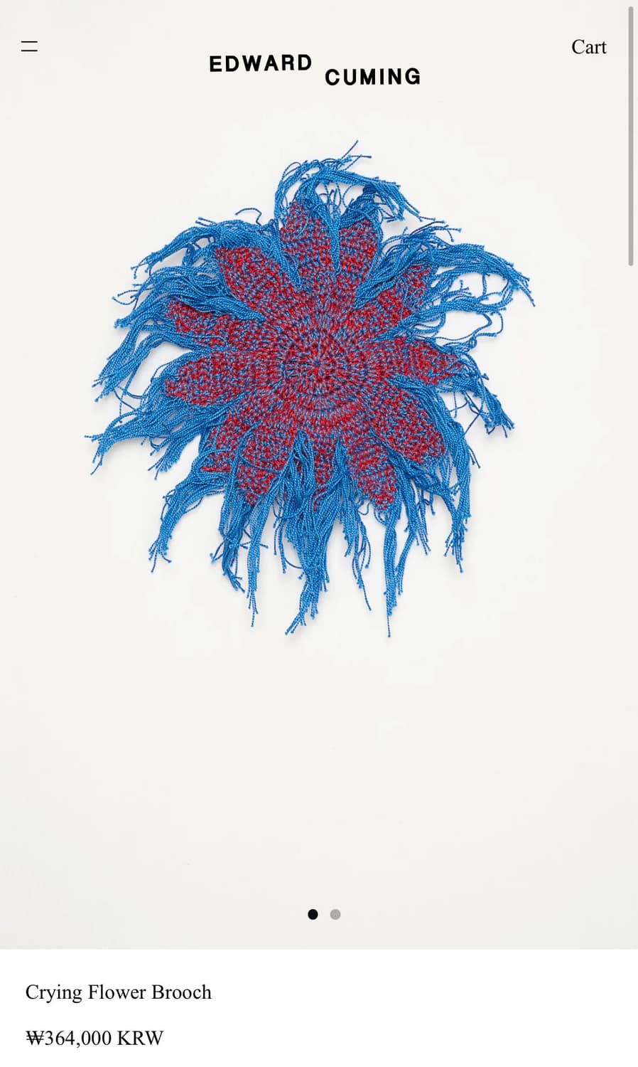 에드워드 커밍 25ss 브로치 상품이미지2