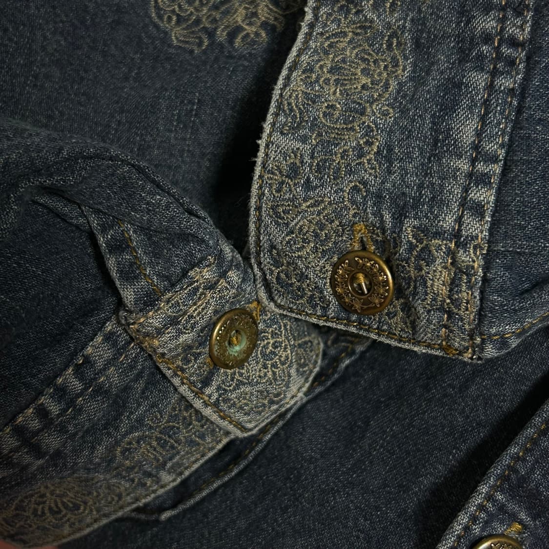 아르마니 익스체인지 오버핏 웨스턴 데님 셔츠 XL 상품이미지8