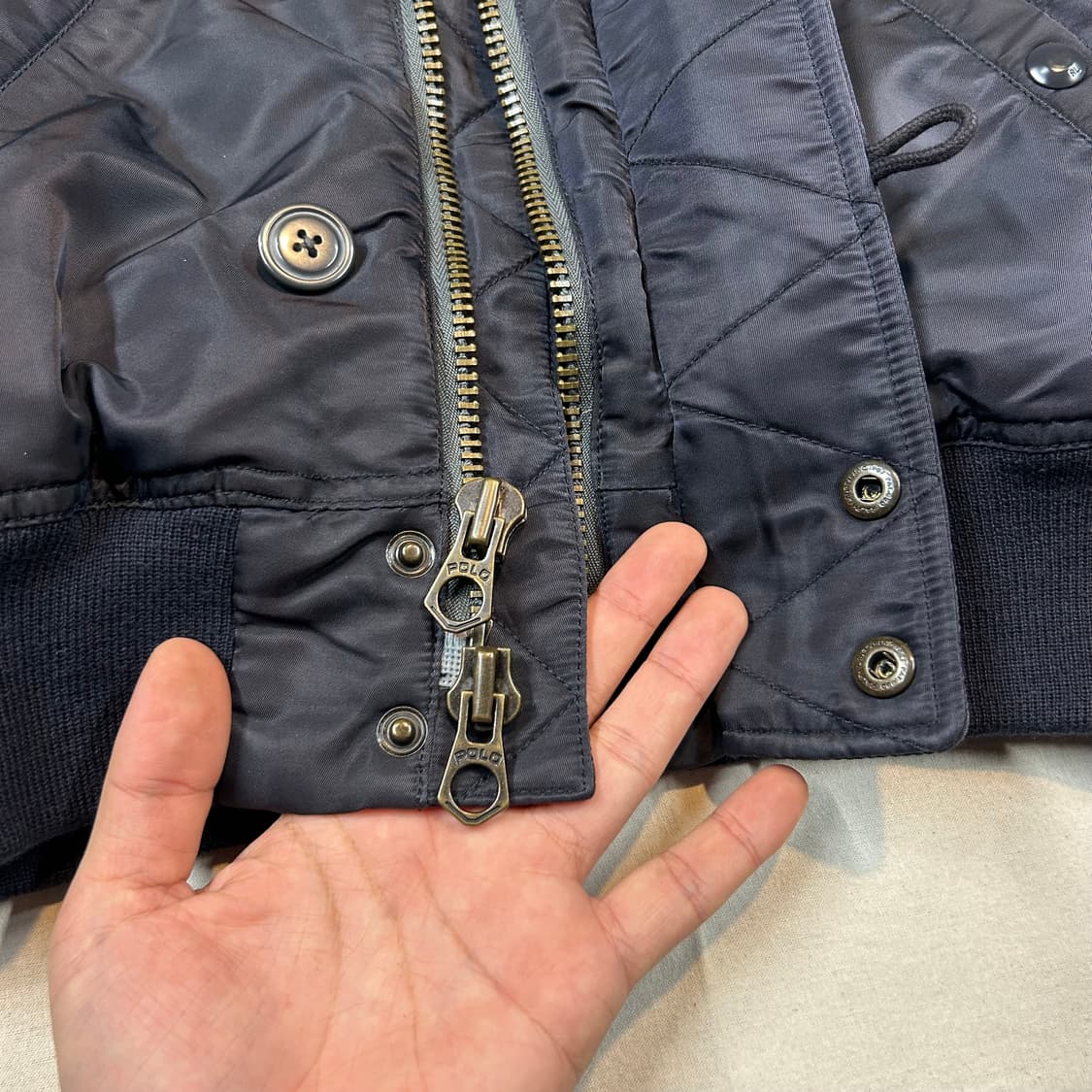 XS) 폴로 랄프로렌 N2B 항공점퍼 플라이트자켓 덕다운 패딩 상품이미지4