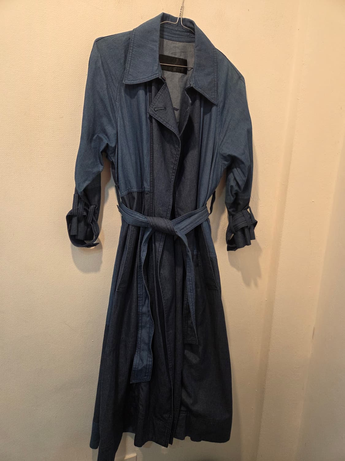 럭키슈에뜨  데님 롱 트렌치코트  상품이미지1
